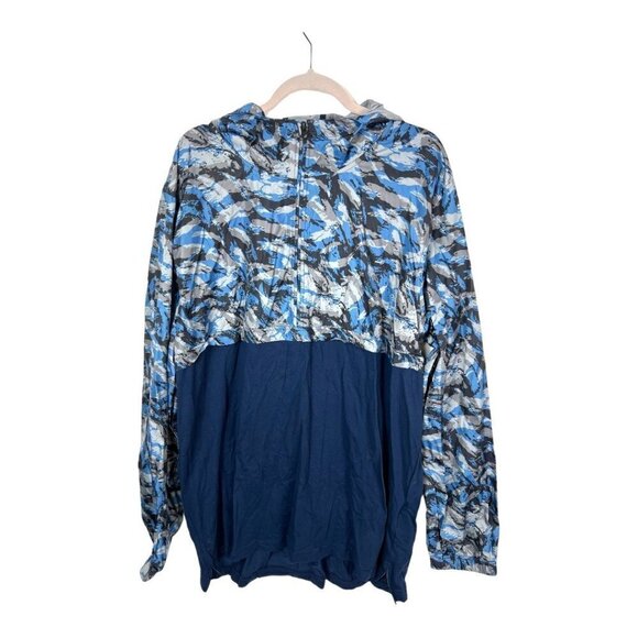 Under armour fitted blue camo print pullover NWT - Picture 1 of 11